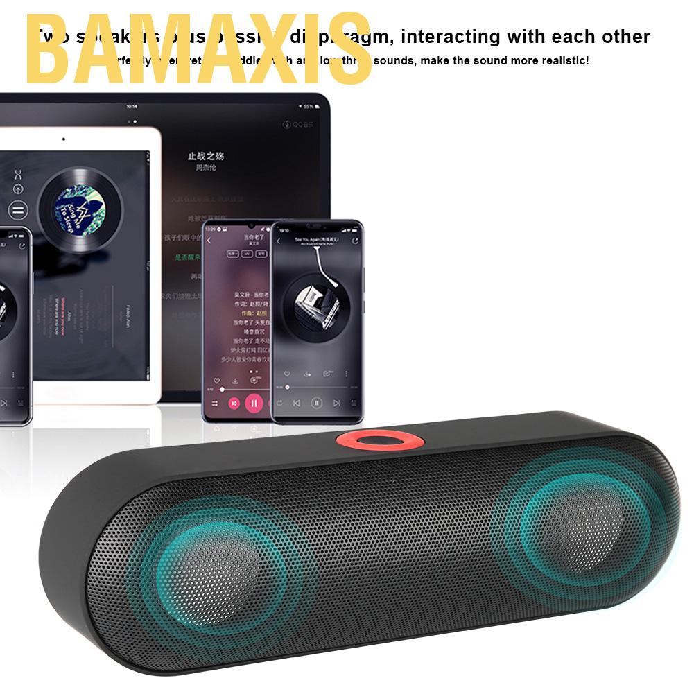 Bamaxis Wireless Speaker Bluetooth PillShaped Highdefinition Noise