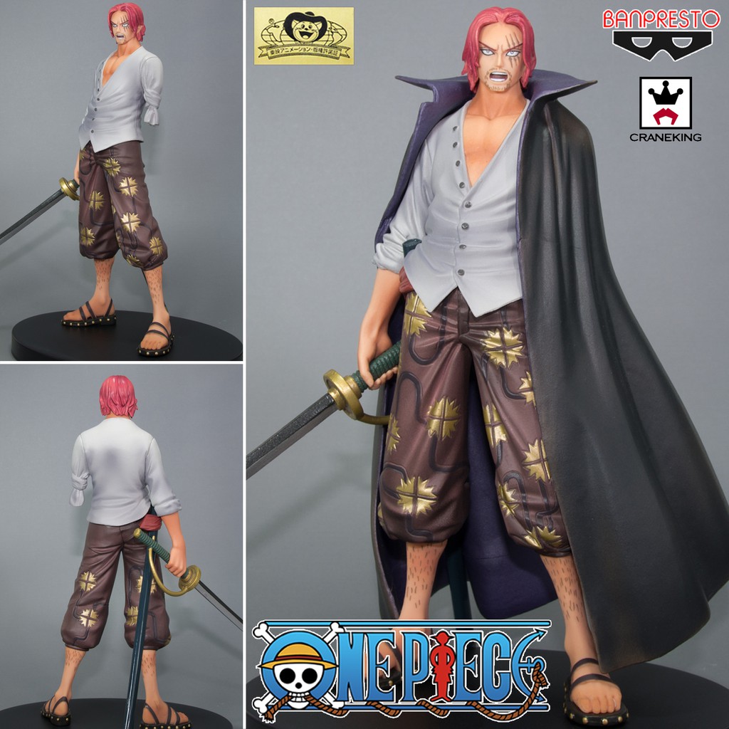 Model Figure งานแท้ Original ฟิกเกอร์ แมวทอง Banpresto One Piece วันพีซ เต็มพิกัดสลัดจอมลุย Shanks แชงคูส ผมแดง แซงคส์