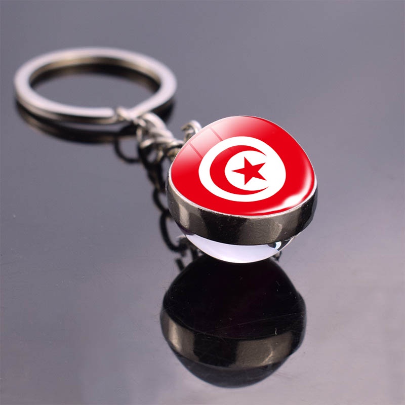 พวงกุญแจ จี้ธงชาติอาหรับ Algeria Yemen Tunisia Saudi เครื่องประดับ ราคา ถูกที่สุด ดีลบีเคเค แกลเลอรีภาพที่ 3