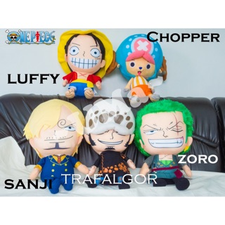 ตุ๊กตา วันพีช One Piece ช็อปเปอร์CHOPPPER,ลูฟี่LUFFY,โซโลZORO,ทาฟากาลอTRAFALGOR,ซันจิSANJI