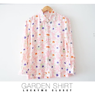 GARDEN SHIRT💕ผ้าลายน่ารักมาก งานตัดที่ร้าน