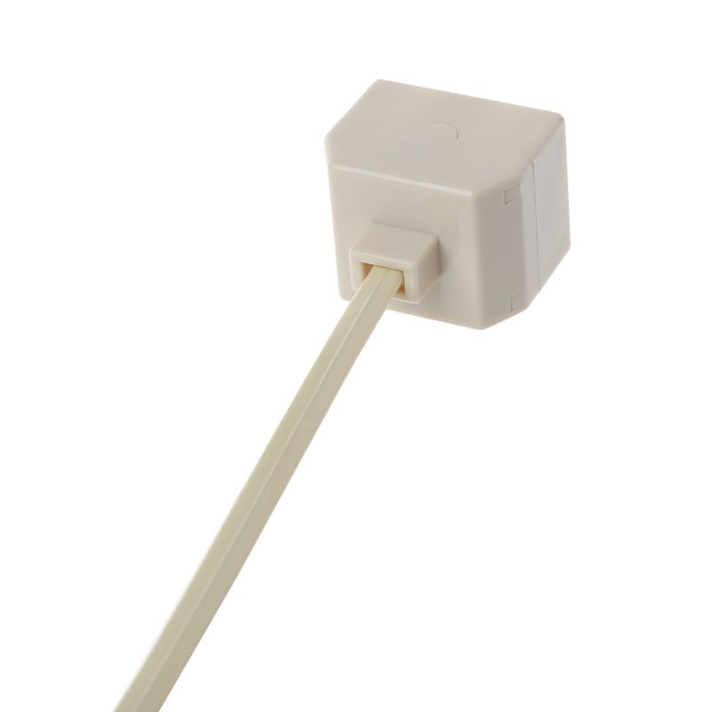 Seas RJ11 ถึงคู่ RJ11 ซ็อกเก็ตพอร์ตหญิง Splitter RJ11 ปลั๊ก 2 แจ็คอะแดปเตอร์สายโทรศัพท์ Cat3 6P4C Connector 1 ถึง