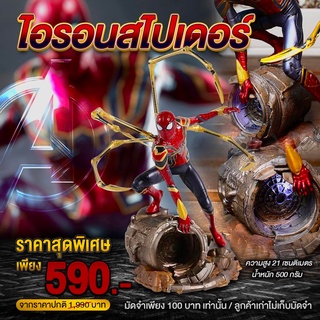 (พรีออเดอร์) โมเดลไอรอนสไปเดอร์งานตั้งโชว์เรซิ่น - IRON SPIDER STATUE