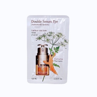 CLARINS Double Serum Eye 0.9ml ของแท้💯%(ผลิต10/2564)ผลิตภัณฑ์บำรุงผิวรอบดวงตาดูกระจ่างใส ลดริ้วรอย อาการบวมและรอยคล้ำ