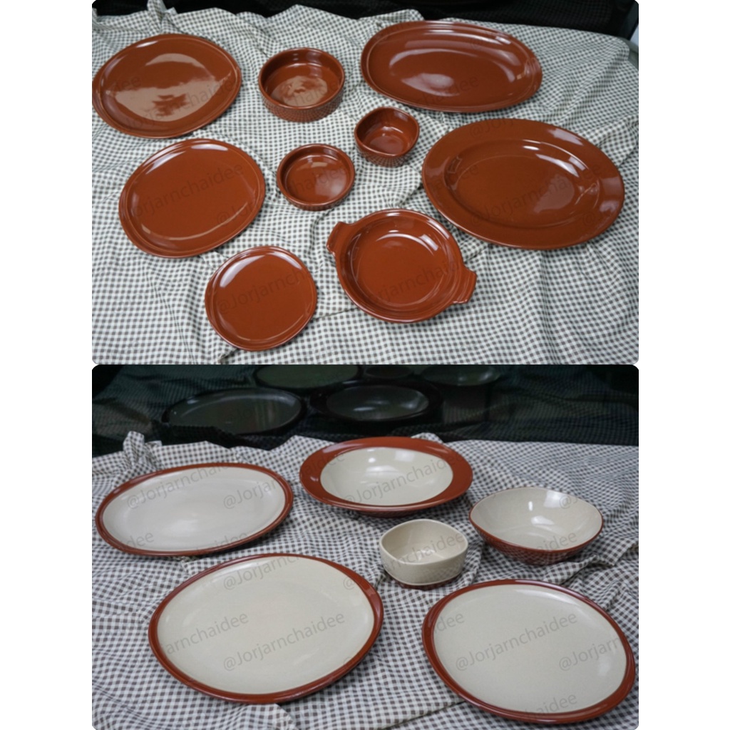 Lyra Black Rust จานชามเซรามิกสไตล์ญี่ปุ่นครบ 🚚สินค้าพร้อมส่งในไทย🚚