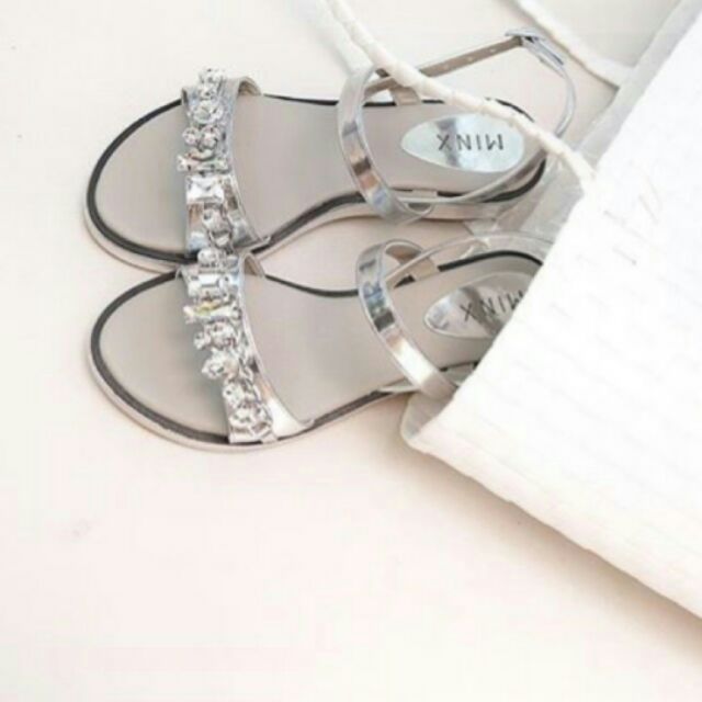 รองเท้า MINX Shoes Silver Sandal