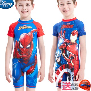 ชุดว่ายน้ำเด็กชาย Disney Quick-drying Split Middle และ Big Kids Student One-Piece Surfing Suit Swimming Suit Swimsuit