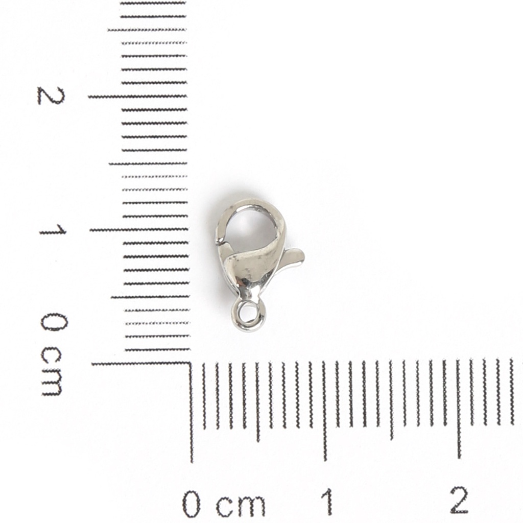 ตะขอก้ามปู สเตนเลส 304 สําหรับทําเครื่องประดับ สร้อยคอ สร้อยข้อมือ Diy 10 ชิ้น ต่อล็อต
 - รูปที่ 3