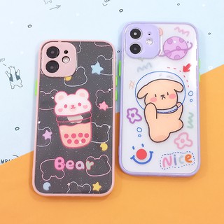 Case i7/ i12  พร้อมส่งจากไทย!! เคสใสกากเพชร เคสกริตเตอร์ เคสขอบสี เคสแฟชั่น