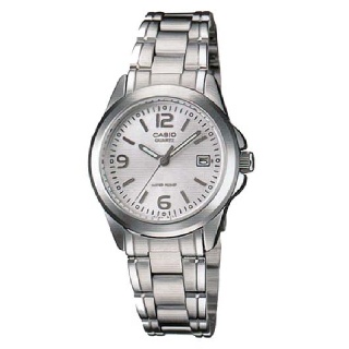 Casio Standard นาฬิกาข้อมือผู้หญิง รุ่น LTP-1215A-7B2DF - สีเงิน/ขาว