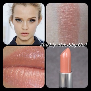 Beauty-Siam แท้ทั้งร้าน !! แบ่งขายลิปสติก MAC LIPSTICK สี SHY GIRL ขนาด 0.5 G. แบ่งขายใส่กระปุก แถมแปรงทาลิปฟรี แท้100%