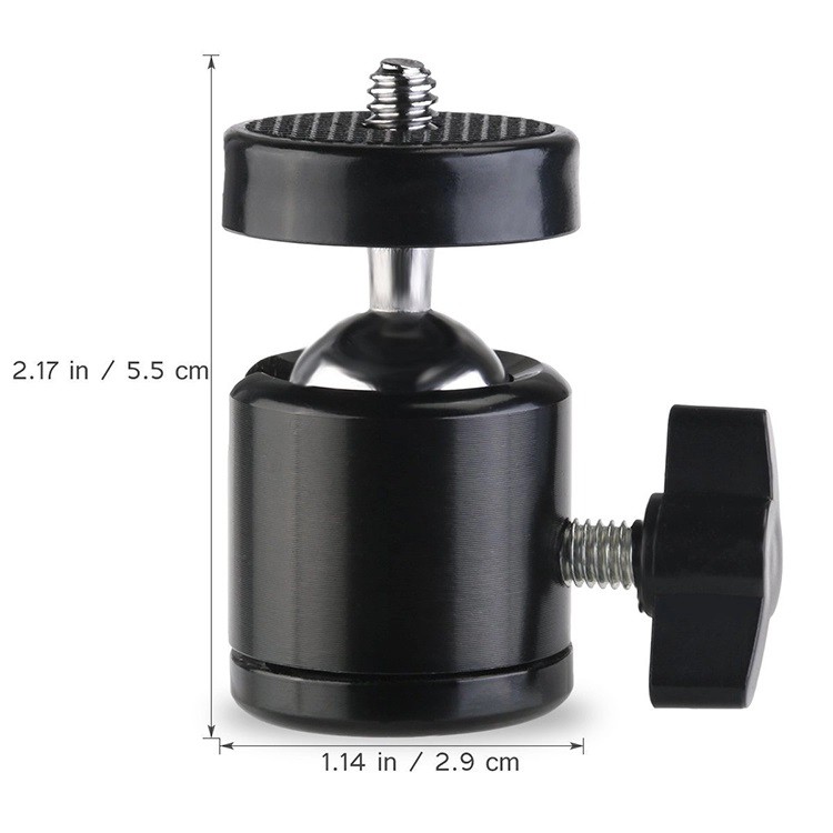 หัวบอล หัวขาตั้งกล้อง หัวบอลกล้อง หัวขาตั้งกล้อง ball head ปรับมุมองศา Mini Ball Head อุปกรณ์สตูดิโอ