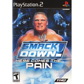 แผ่นเกมส์PS2 WWE smackdown here comes the pain ps2 เกมเพล2มวยปล้ำBoxing WWE Pain PS2