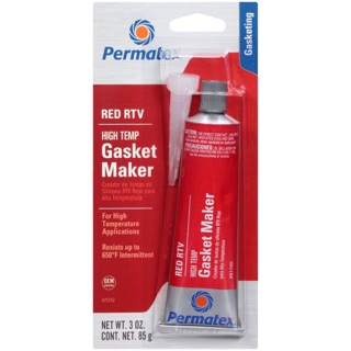 กาวทาปะเก็นซิลิโคลนทนความร้อน Permatex High-Temp Red RTV Silicone Gasket Maker - 26BR