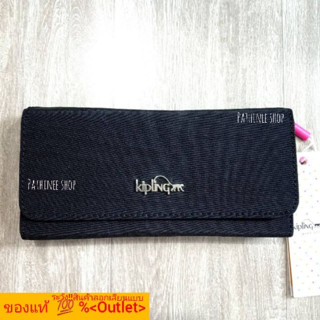 Kipling Nylon long wallet K13865แท้💯%Hongkong factory