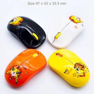 WIRELESS MOUSE V105 OKER USB เม้าส์ไร้สาย