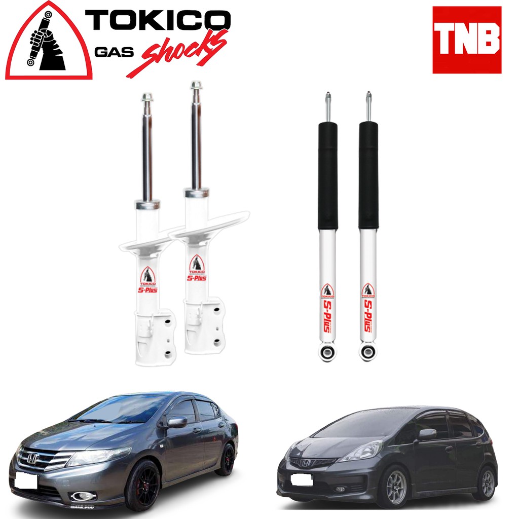 TOKICO S PLUS โช๊คอัพ HONDA CITY JAZZ GE ปี 2009-2013 โข้คอัพ ฮอนด้า ซิตี้ แจ๊ส โช๊ค โตกิโกะ