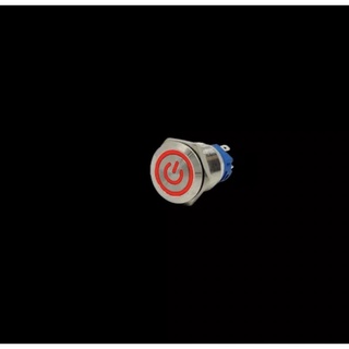 สวิตช์สแตนเลส LED 12V ขนาด 12มม. สวิทช์ กดติด/กดดับ