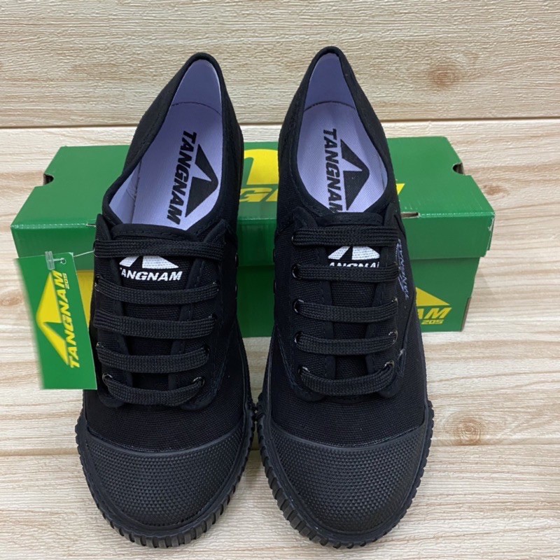 TangNam รุ่น 205 รองเท้าผ้าใบนักเรียน (ตังน้ำ) 31-45 สีขาว/ดำ/น้ำตาล