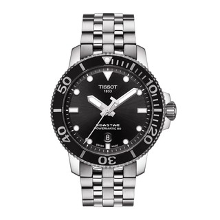 Tissot Seastar 1000 Powermatic ทิสโซต์ ซีสตาร์ 1000 สีดำ เงิน T1204071105100 นาฬิกาผู้ชาย