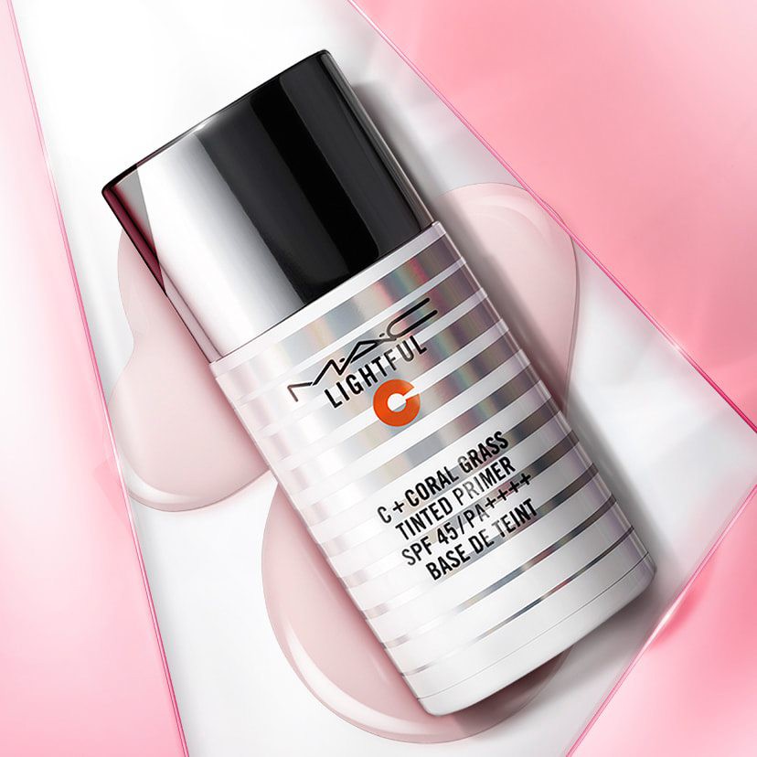 lightful c coral grass tinted primer