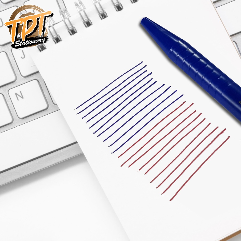 [6ด้าม/12ด้าม] ปากกาลูกลื่น Tex 1 มม. เขียนลื่นมาก เส้นใหญ่คมชัด รุ่น MC228 - 2