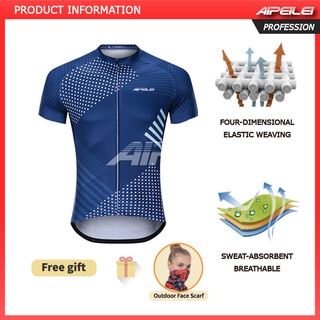 [พร้อมส่ง] เสื้อปั่นจักรยานแขนสั้นผู้ชาย AIPEILEI เสื้อปั่นจักรยาน Road Biking Jersey Quick Dry Summer Bicycle Jersey