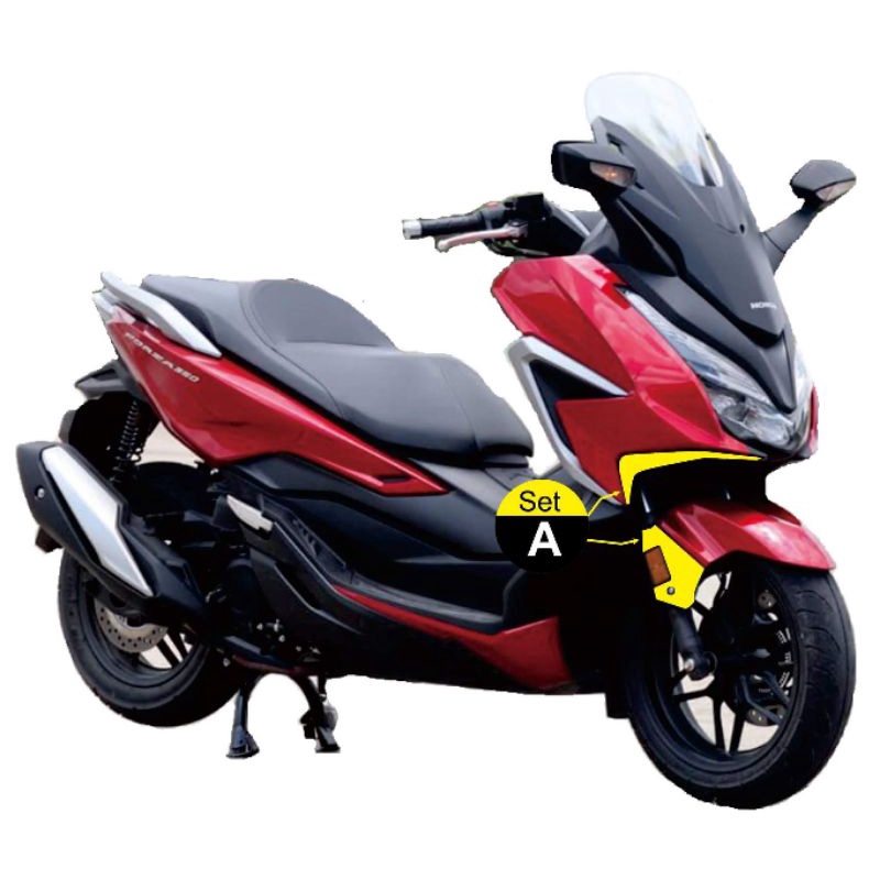 เคฟล่าข้างโช๊ค&ใต้คาง forza350