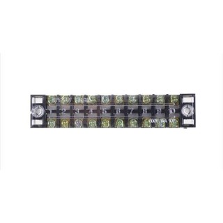 Newsandthen TB-1510 10 Positions Dual Rows Covered Screw Terminal Block 600V 15A