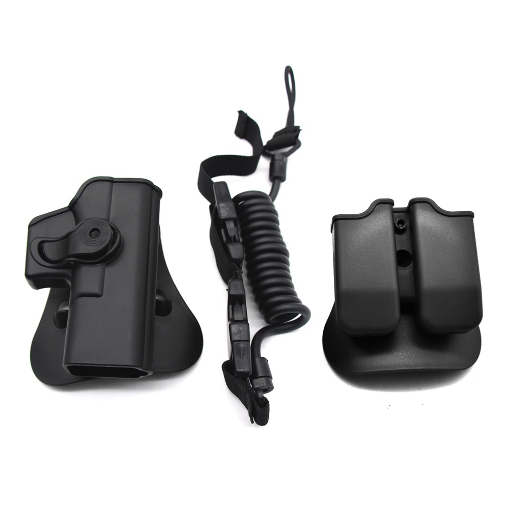 IMI Tactical Gun Holster for Glock 17 19 22 23 Airsoft Pistol Waist Belt Case with Magazine Pouch Gu