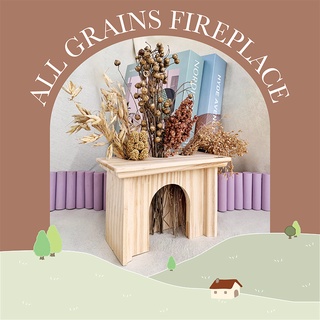 Pega [เปก้า] เตาผิง ไม้สน All Grains Fireplace ของเล่น ของตกแต่ง สำหรับ แฮมสเตอร์