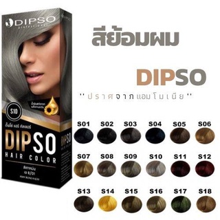 พร้อมส่ง ✅ น้ำยาย้อมผม ดิ๊ปโซ่ Dipso ราคา 85-100 บาท เบอร์ S01-SP28