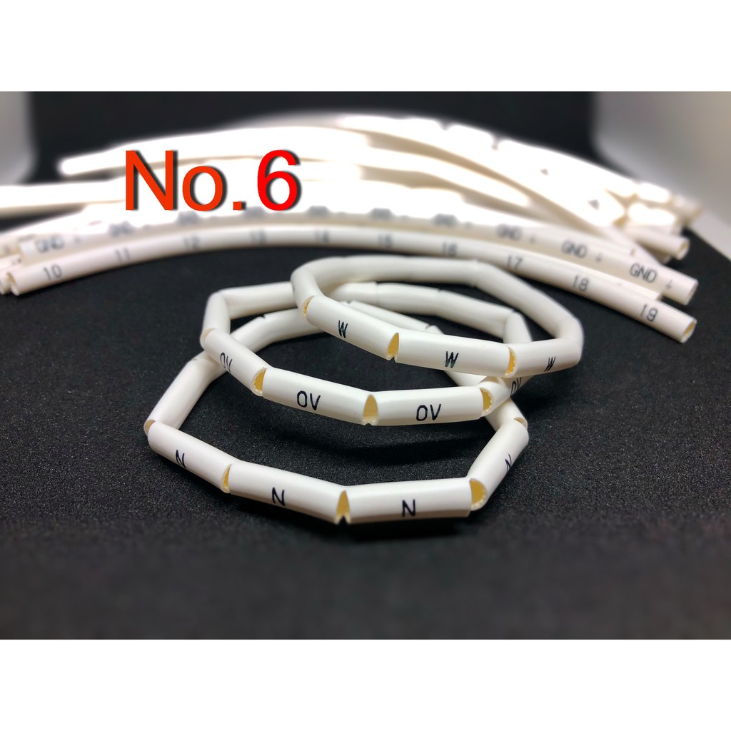 WIRE MARKER วายมาร์คเกอร์ ตัวเลือกชุดที่6  (ราคาต่อ10ชิ้น)