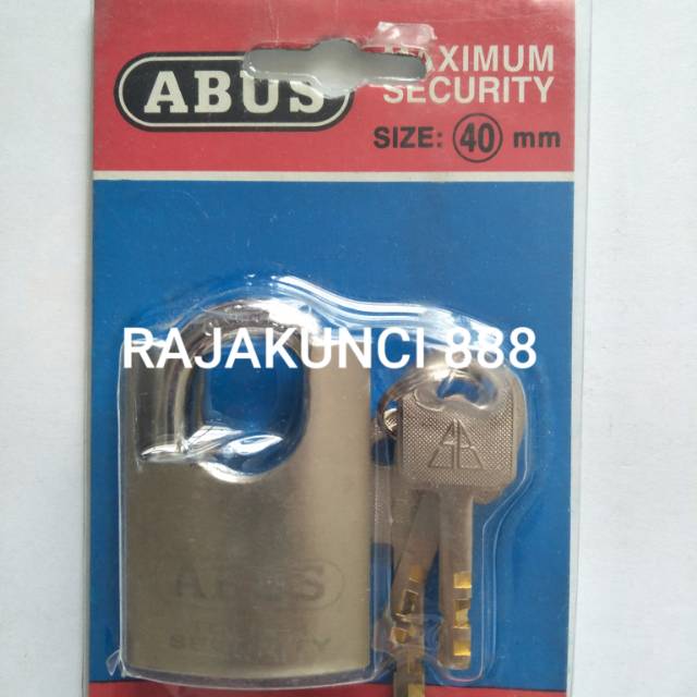 กุญแจแจ็คเก็ต ABUS 40 มม. / กุญแจล็อคเสื้อ 40 มม. / กุญแจล็อค Abus / กุญแจล็อค
