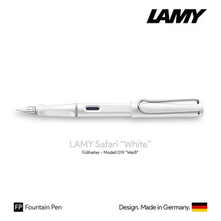 Lamy Safari White Fountain Pen - ปากกาหมึกซึมลามี่ซาฟารี สีขาว