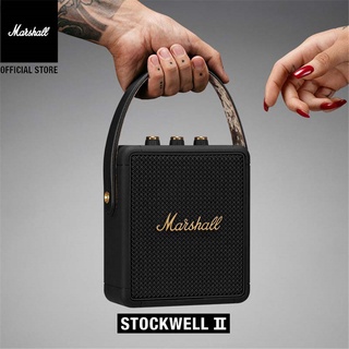 มาร์แชลลำโพงสะดวกMarshall Stockwell II Portable Bluetooth Speaker Speaker The Speaker Black IPX4Wate การรับประกันศูนย์ปร