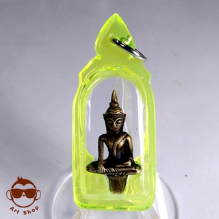 พระยอดธง เนื้อทองระฆัง พร้อมเลี่ยมกันน้ำ