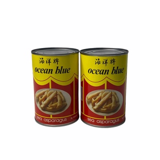 เป๋าฮื้อเส้น,หน่อไม้ทะเล OCEAN BLUE Sea Asparagus 425g เบอร์ 00 เส้นใหญ่ SIZE XL 1SETCOMBO/จำนวน 2กระป๋อง/บรรจุ 850g