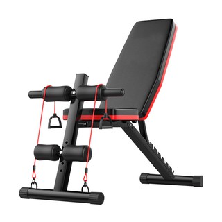 LANCAMP ม้านั่งซิกอัพ FITNESS SIT UP BENCH ม้ายกน้ำหนัก ม้านั่งบริหารร่างกายปรับระดับ ซิทอัพ บริหารหน้าท้อง