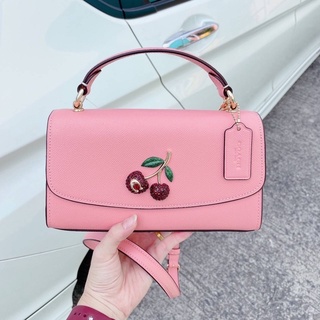 TILLY SATCHEL 23 WITH CHERRY (COACH C1436) สะพายสวยหวาน