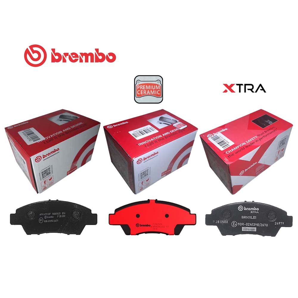 ผ้าเบรค BREMBO MAZDA 3 (BK, BL) ปี 03-13 เครื่อง 1.6, 2.0 [มาสด้า 3]