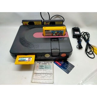 เครื่องเกม Famicom Sharp Twin แท้ เล่นสองระบบดิสและตลับอ่านแผ่นปกติสายพานแท้ใหม่ๆพร้อมตลับแท้มารีโอ้ระบบAV ไฟไทยไมค์ดัว