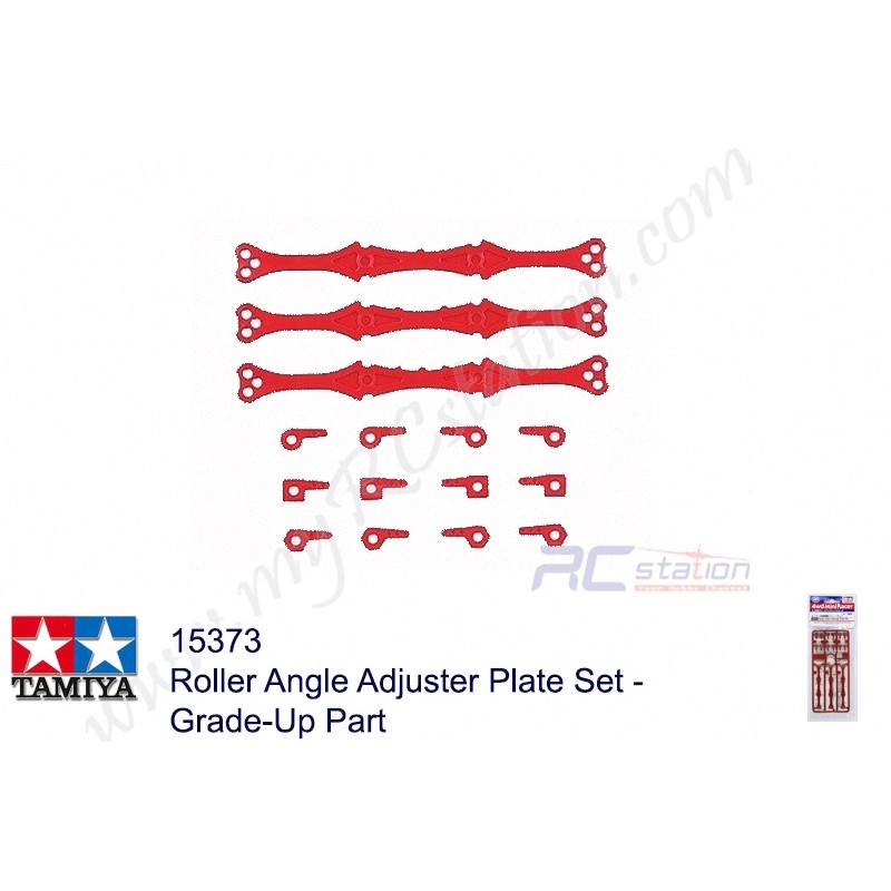 Tamiya 15373 - ชุดแผ่นปรับมุมลูกกลิ้ง -ส่วนเกรดขึ้น[15373]
