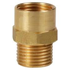 ข้อต่อทองเหลือง ผ.ม. DUSS 1/2" รุ่น M6 (เกลียวนอก-เกลียวใน)