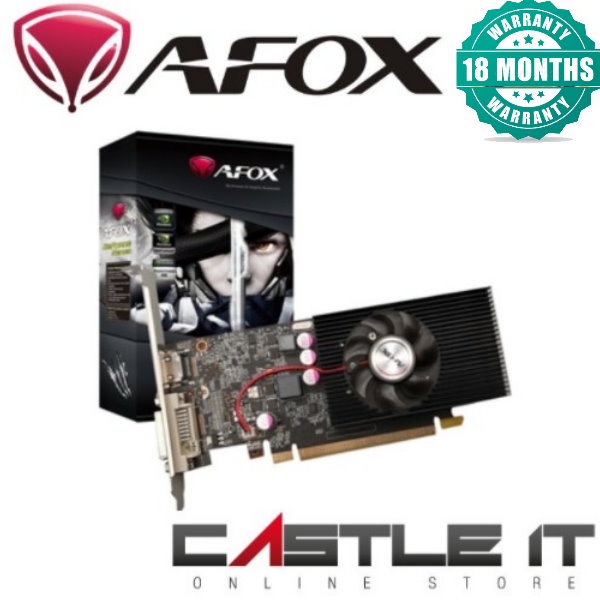 การ์ดจอ AFOX GT 1030 4GB GDDR4 2GB GDDR5 Nvidia GeForce GT1030 2G D5 GPU LP Low Profile (AF1030-2048D5L5-V2)