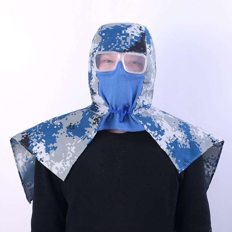 ๑Camouflage Dust Cap with Glasses Shawl Hat Cover Hood Sunscreen Men s ...