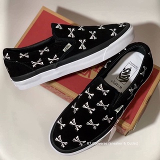 🚩 [เข้าใหม่!]  Slip On x WTAPS Bones Black สินค้าพร้อมกล่อง มีเก็บปลายทาง