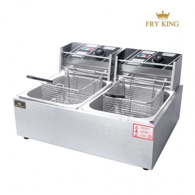 Fry King เตาทอดไฟฟ้า 2 หัว รุ่น FR-552E ความจุอ่างละ 5.5 ลิตร กำลังไฟหม้อละ 2500 วัตต์ เตาทอด หม้อทอ