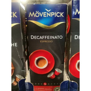 ESPRESSO (MOVENPICK BRAND) (เมล็ดกาแฟแท้คั่วบดที่สกัดกาเฟอีนออกในแคปซูล)(ตรา โมเว่นพิค) 35กรัม