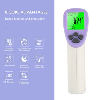 เครื่องตรวจอุณหภูมิร่างกาย แบบอินฟราเรด Hti (Body Infrared Thermometer) No.HT-820D เครื่องวัดไข้แบบดิจิตอล